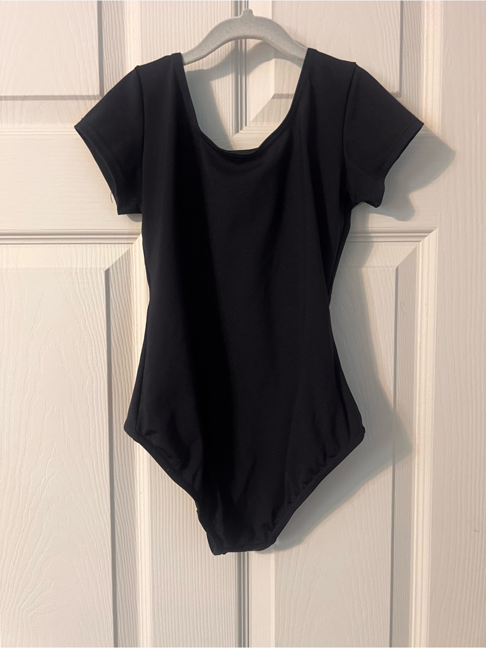 Girls Black Dancewear Bundle - Leotard and Shorts leotard size M